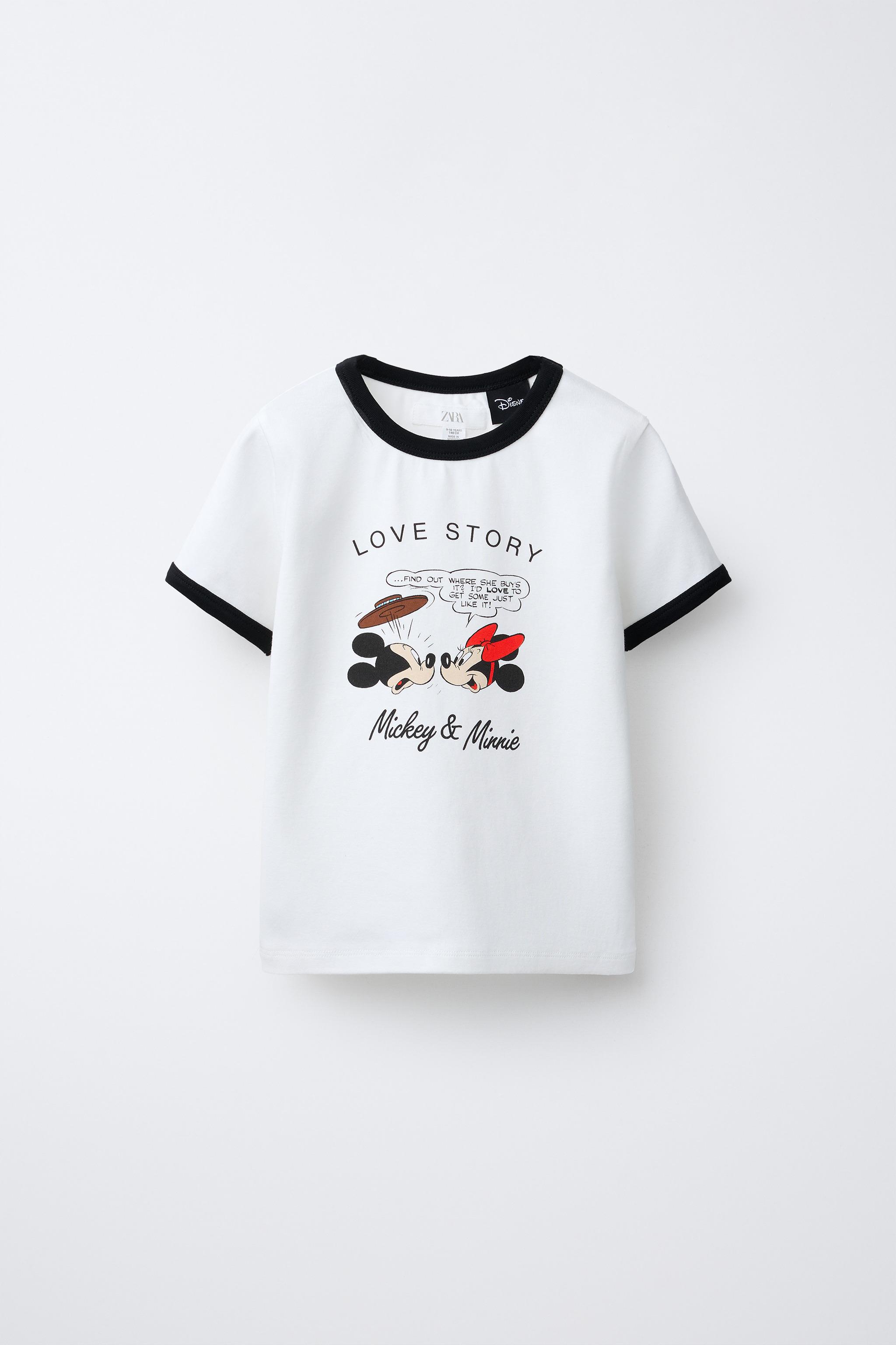 T-SHIRT CONTRASTE MICKEY ET MINNIE MOUSE © DISNEY